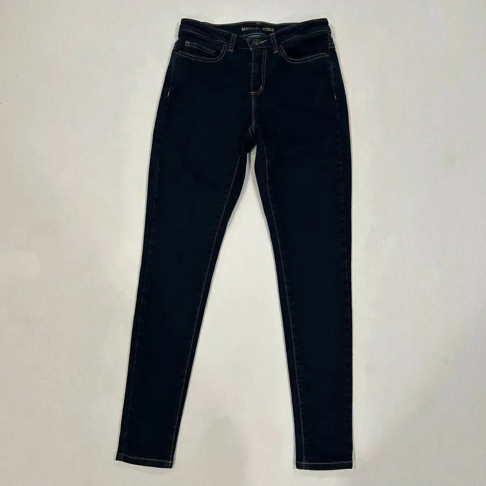 Michael Kors Dark Wash Skinny Jeans Women’s Size 4 Stretch Denim